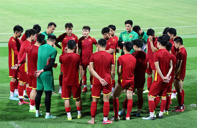 Toàn đội đã bỏ lại kết quả không tốt trong trận đấu với ĐT Trung Quốc ở phía sau và tập trung hướng tới trận đấu với ĐT Oman.