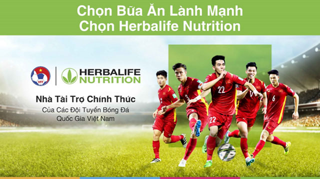 Công ty dinh dưỡng Herbalife Việt Nam là nhà tài trợ chính thức của Đội Tuyển Bóng Đá quốc gia Nam, Nữ và các Đội Tuyển Bóng Đá U22 / U23 / Olympic từ năm 2021 đến 2024.