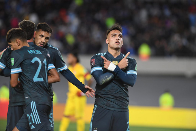 Lautaro ghi bàn duy nhất trận Argentina vs Peru