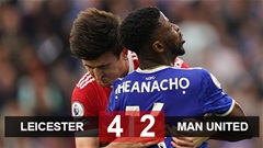 Kết quả Leicester 4-2 Man United: Maguire kéo Quỷ đỏ xuống vực