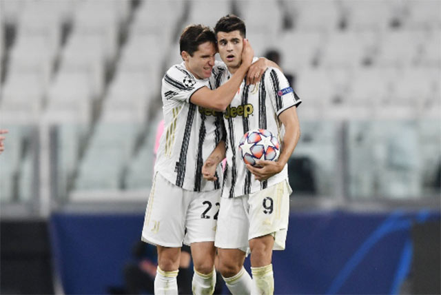Sự trở lại của Morata (phải) cũng không giúp ích nhiều cho Juve.