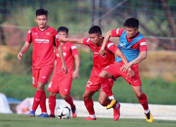 U23 Việt Nam đa phần chỉ được tập luyện trong nước - Ảnh: VFF 