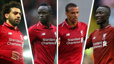 Liverpool nguy cơ mất Salah và Mane trong 8 trận