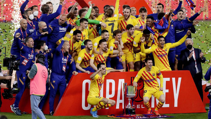 Barca giành nhiều danh hiệu Cúp Nhà vua Tây Ban Nha nhất lịch sử