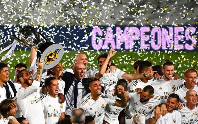 Real lại tự hào với số lần vô địch La Liga và Champions League nhiều nhất