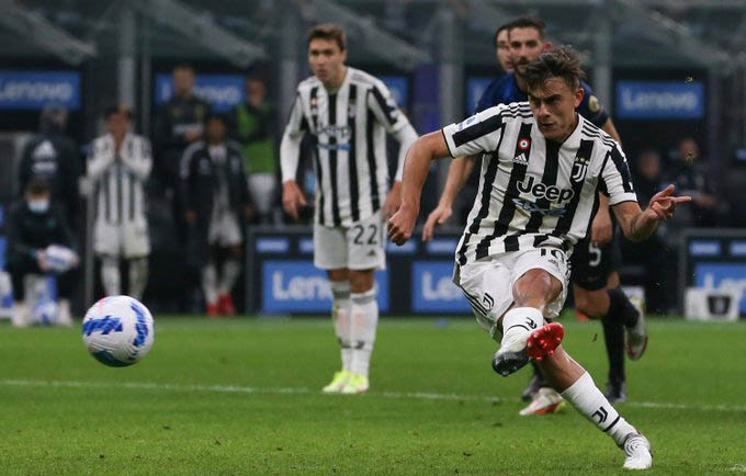 Dybala ghi bàn giúp Juventus hòa Inter 1-1