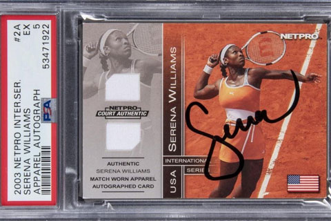 Hình ảnh Serena Williams trên thẻ được bán với giá 44.280 USD