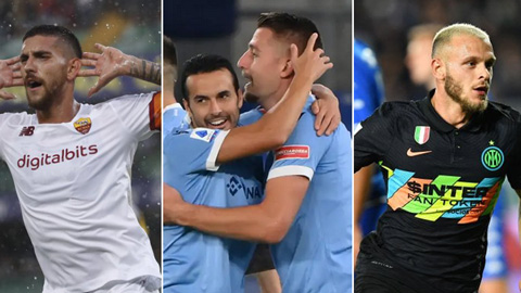 Vòng 10 Serie A: Inter Milan, Roma và Lazio rủ nhau thắng