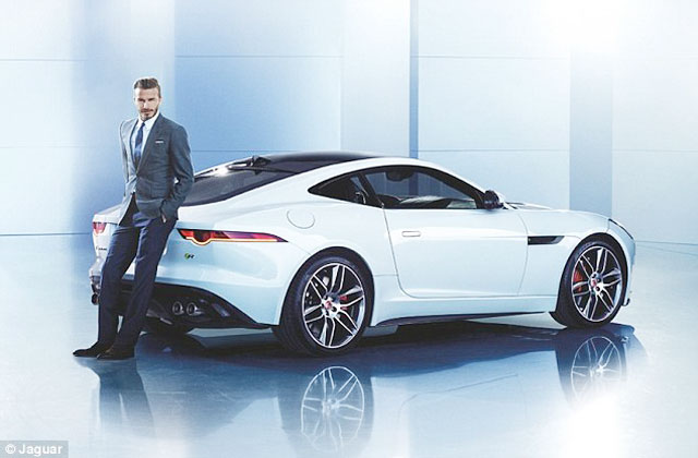 Beckham cũng là đại sứ thương hiệu của Jaguar