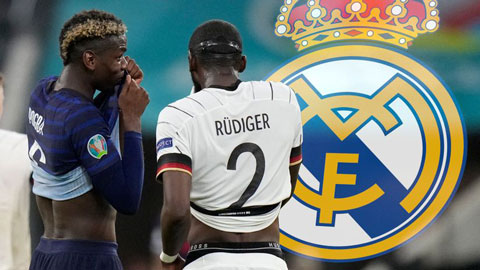 Real nỗ lực chiêu mộ Pogba và Rudiger theo dạng miễn phí