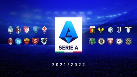 Lịch thi đấu bóng đá Serie A vòng 12 mùa 2021/22