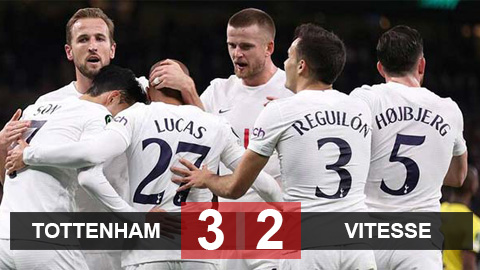 Tottenham 3-2 Vitesse: Conte ra mắt hú vía trong trận cầu 3 thẻ đỏ Tottenham 3-2 Vitesse: Conte ra mắt hú vía trong trận cầu 3 thẻ đỏ