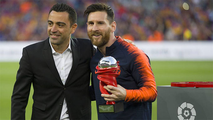 Xavi và Messi từng có nhiều năm sát cánh cùng nhau ở Barca