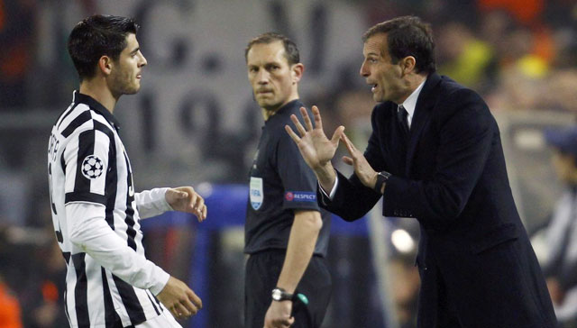 HLV Allegri chỉ trích Morata, tiền đạo mới có 2 bàn thắng sau 10 trận tại Serie A mùa này