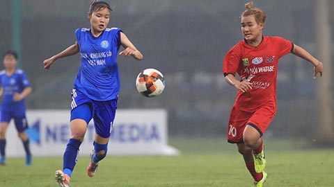 Bóng đá nữ VĐQG 2021: Thắng sít sao Than KSVN 1-0, Hà Nội Watabe tạm đứng đầu bảng