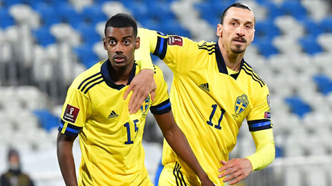 Zlatan Ibrahimovic và Alexander Isak (trái) sẽ trở thành những điểm nổ chính của Thụy Điển