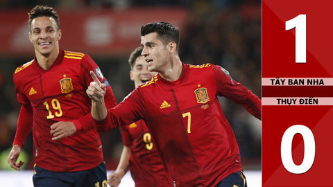 Tây Ban Nha vs Thụy Điển: 1-0 (Vòng loại World Cup 2022)