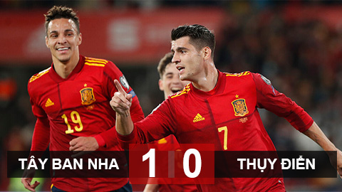 Kết quả Tây Ban Nha 1-0 Thụy Điển: Morata tỏa sáng, Tây Ban Nha giành vé đến World Cup