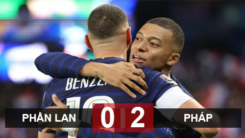 Kết quả Phần Lan 0-2 Pháp: Benzema và Mbappe lại mang về 3 điểm