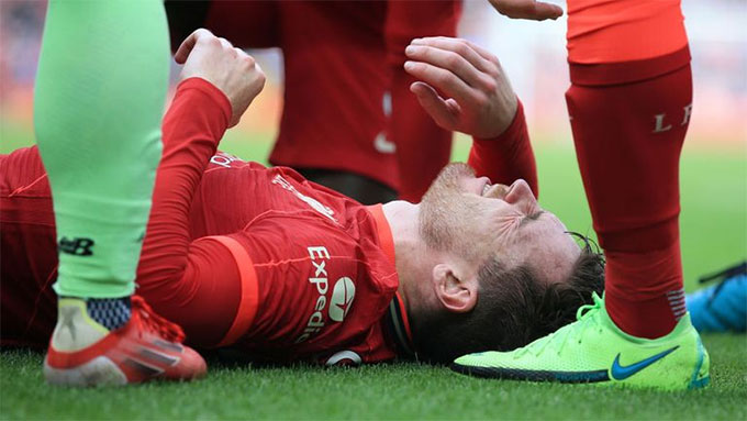 Robertson chỉ là 1 trong nhiều cầu thủ Liverpool đang dính chấn thương
