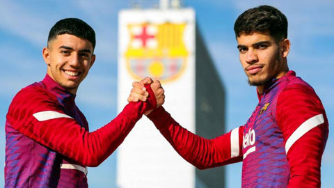 Akhomach (trái) và Abde đã thi đấu ở trận gặp Espanyol