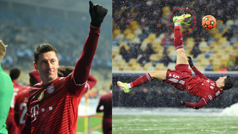 Bayern đánh bại Dinamo Kiev 2-1: Lewandowski và siêu phẩm  trong mưa tuyết