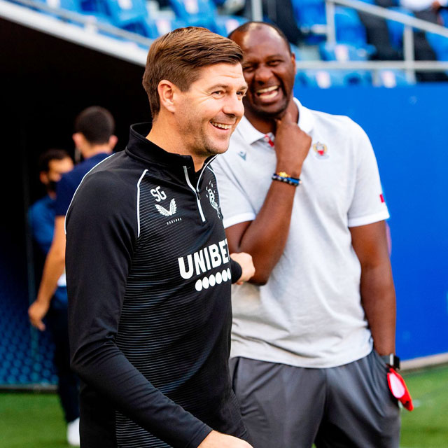 HLV Gerrard luôn có nhiều ân oán với người đồng cấp Vieira và Crystal Palace