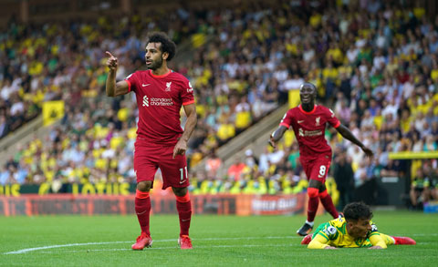 Salah hiện dẫn đầu Liverpool cả về số bàn thắng và đường kiến tạo