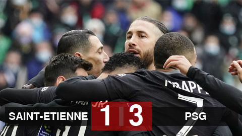 Kết quả bóng đá Saint-Etienne vs PSG: Messi lập hat-trick kiến tạo, PSG vượt khó giành 3 điểm