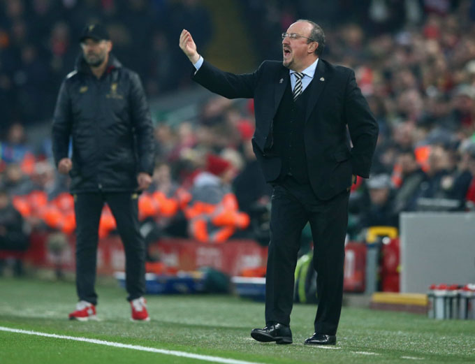 Benitez không một lần giành chiến thắng khi dẫn dắt Newcastle đối đầu Liverpool