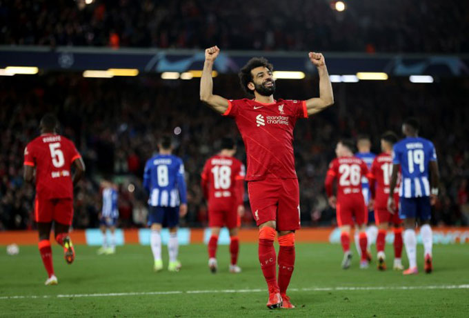 Salah lập cú đúp ở trận thắng 4-1 của Liverpool trước Everton