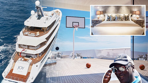 Jordan sắm du thuyền có sân bóng rổ