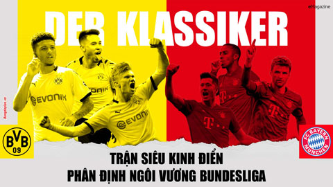 Vì sao trận Dortmund vs Bayern được gọi là Der Klassiker?