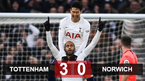 Tottenham 3-0 Norwich: Gà trống áp sát top 4