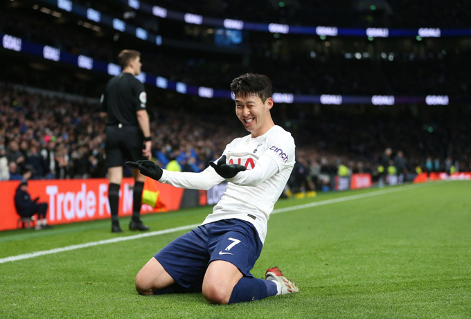 Son Heung-min ấn định tỷ số 3-0 trận Tottenham vs Norwich ở phút 77