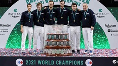 Daniil Medvedev cùng Nga vô địch Davis Cup 2021