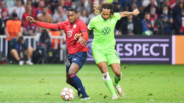 Lille (trái) đang nắm quyền tự quyết vào vòng knock-out trước Wolfsburg