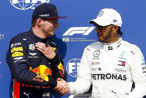 màn so tài giữa Max Verstappen và Lewis Hamilton