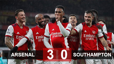 Arsenal 3-0 Southampton: Pháo thủ trở lại ấn tượng sau chuỗi trận bết bát