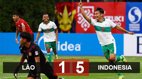 Kết quả Lào 1-3 Indonesia: Không có bất ngờ 