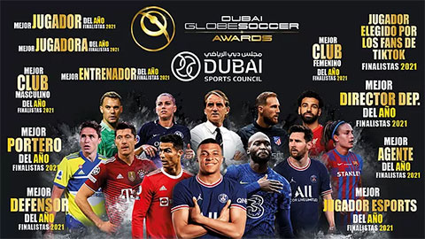 Globe Soccer Awards 2021: Ronaldo & Messi tranh giải