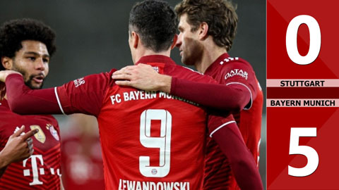 Stuttgart vs Bayern: 0-5 (Vòng 16 Bundesliga 2021/22)