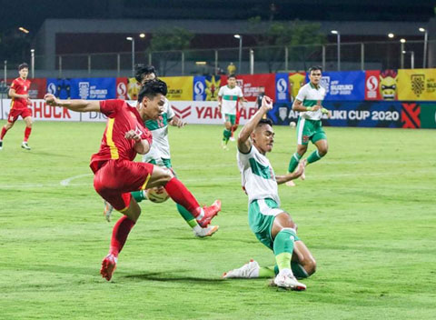 Các tuyển thủ Việt Nam đã làm tất cả nhưng không thể khoan thủng lưới Indonesia