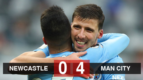 Kết quả bóng đá Newcastle vs Man City: Sức mạnh hủy diệt