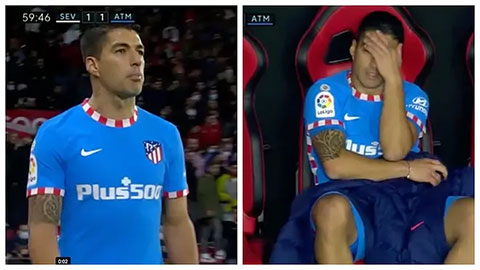 Suarez chửi thề, bất mãn với HLV Simeone