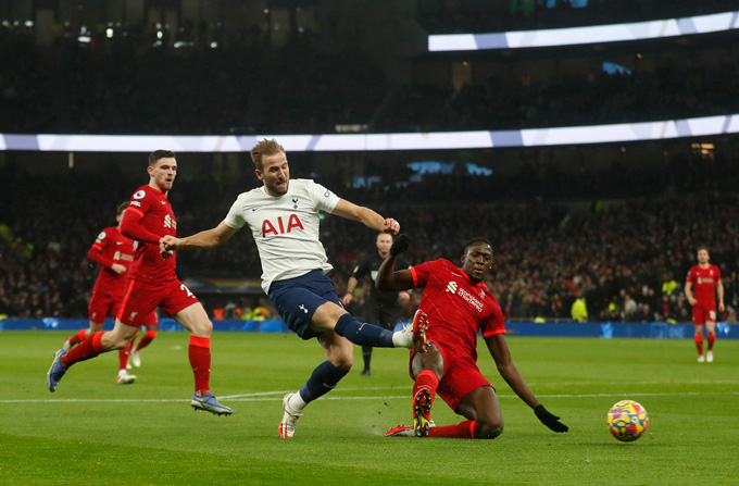 Kane mở tỷ số trận Tottenham vs Liverpool ở phút 13
