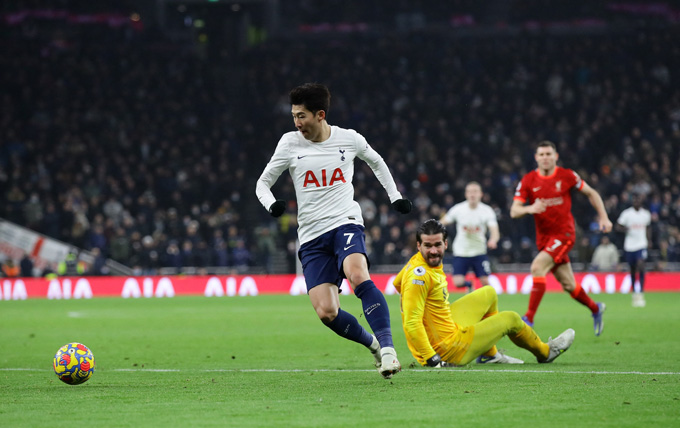 Son ấn định tỷ số 2-2 trận Tottenham vs Liverpool ở phút 74