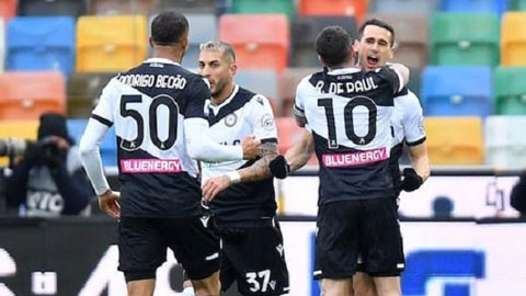 Soi kèo Udinese vs Salernitana, 00h30 ngày 22/12: Udinese thắng kèo châu Á 