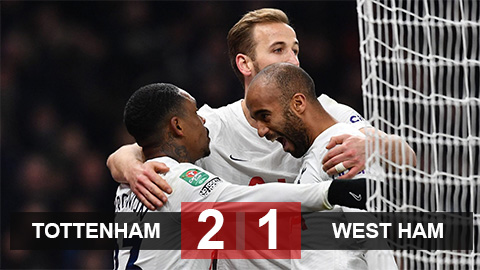 Kết quả Tottenham 2-1 West Ham: Gà trống gáy vang