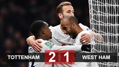 Kết quả bóng đá Tottenham vs West Ham: Gà trống gáy vang